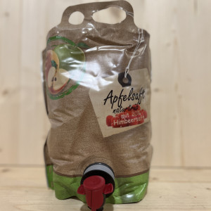 Apple raspberry juice naturally cloudy - 3 liters Bag
